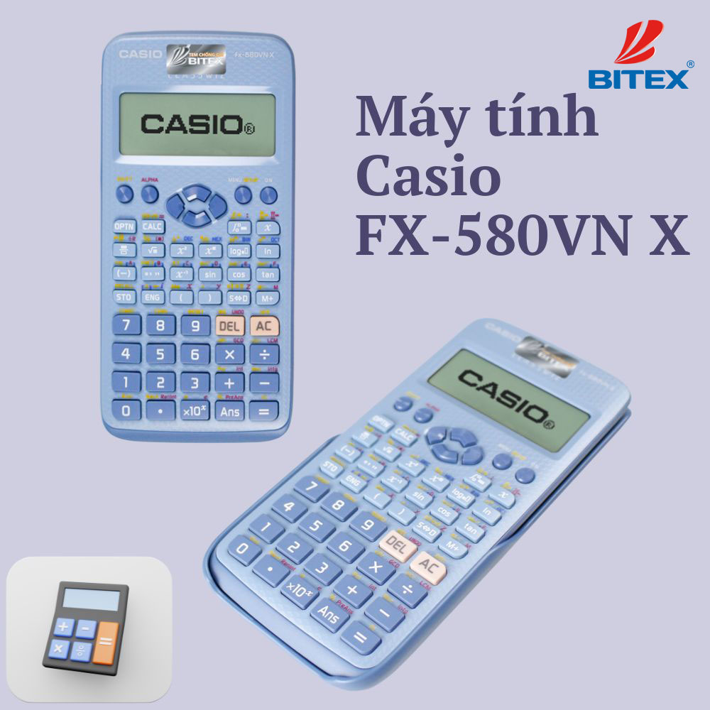 Nên lựa chọn máy tính Casio FX-580VN X chính hãng, để việc tính toán trở nên dễ dàng