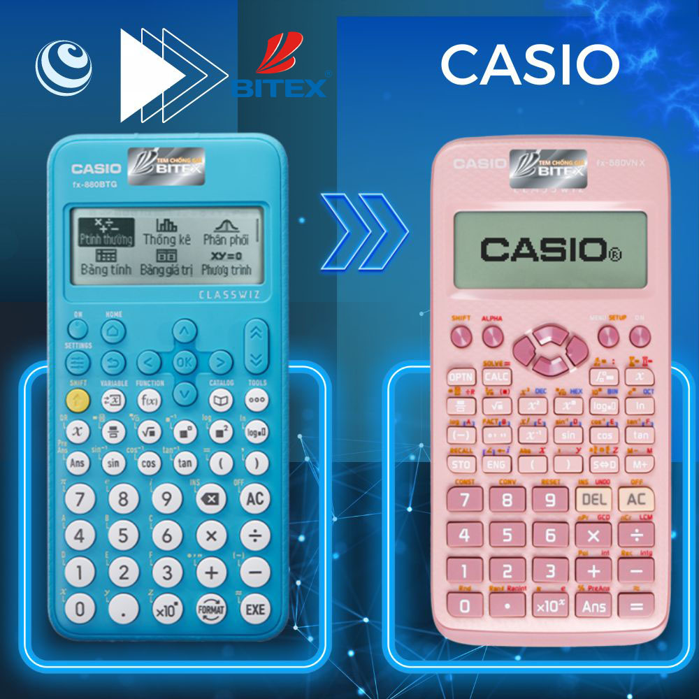 Bitex phân phối độc quyền máy tính cầm tay Casio chính hãng 