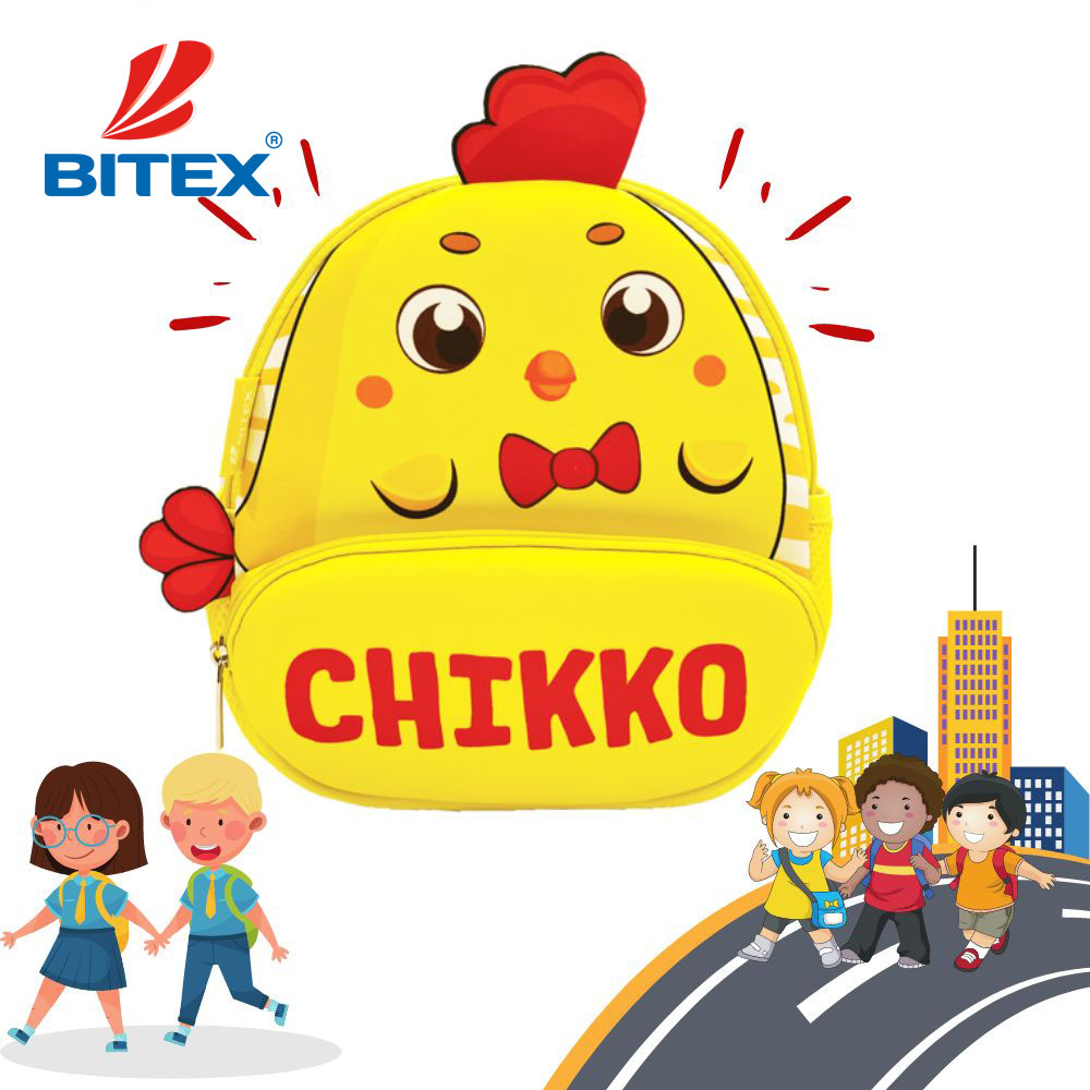 Cặp cho bé mẫu giáo Cute Pets-Chikko B-020 hình ảnh 3D bắt mắt