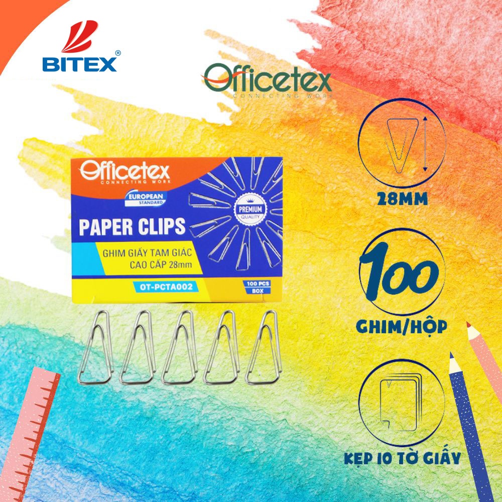 Kẹp giấy tam giác OT-PCTA002 giá rẻ ưa chuộng nhất thị trường 