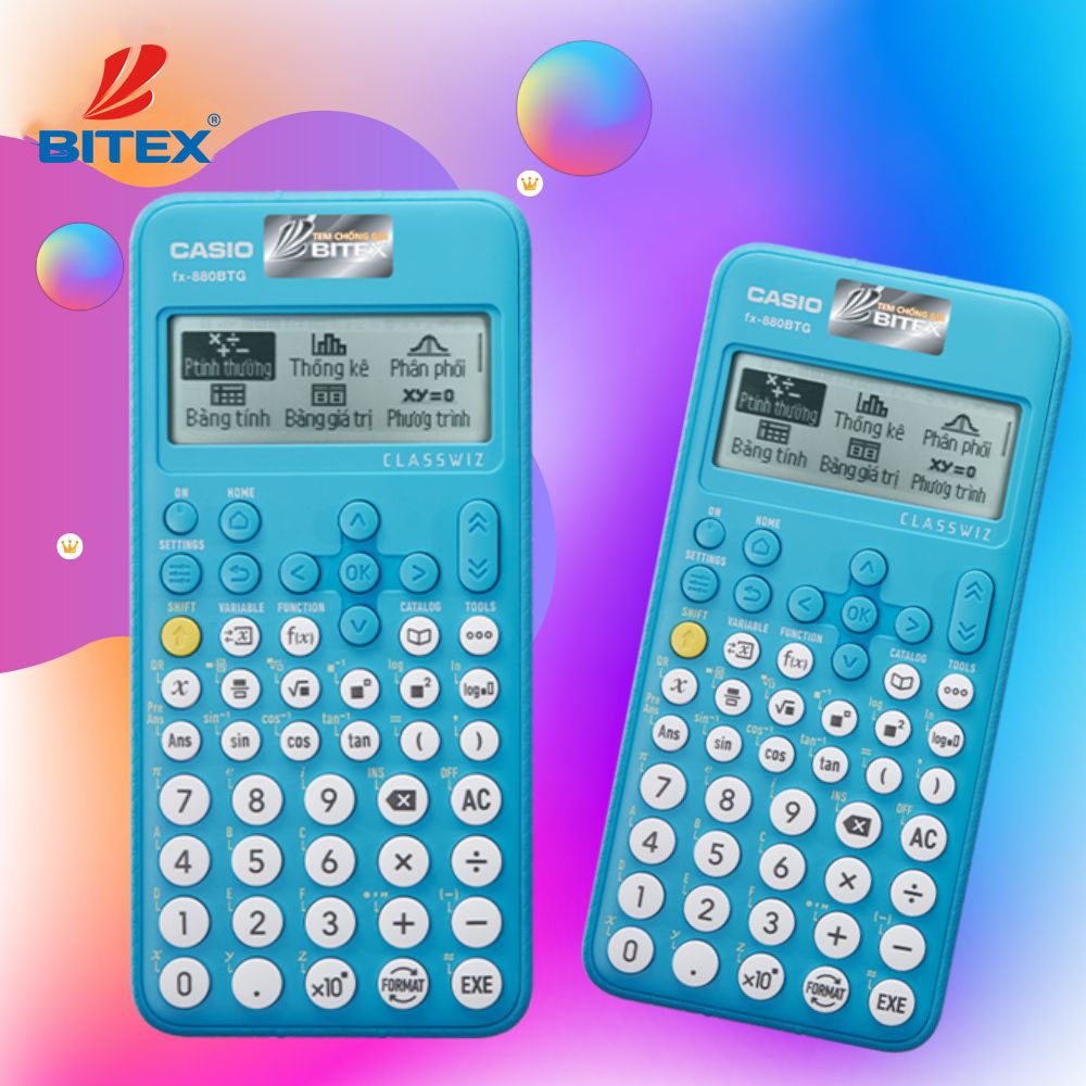 Máy tính cầm tay Casio Fx-880BTG  được mang vào phòng thi