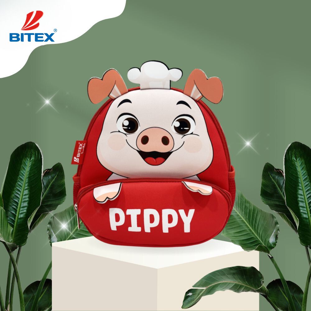 Cặp sách bé mẫu giáo Cute Pets-Pippy B-044 nhiều ngăn tiện dụng