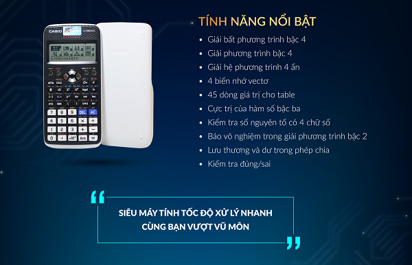 FX-580VN X với nhiều tính năng nổi bật