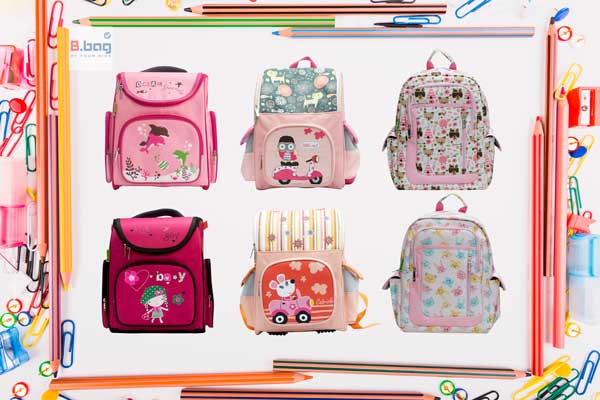 Những mẫu balo chống gù B.bag chính hãng màu hồng xinh xắn dành cho các bé gái