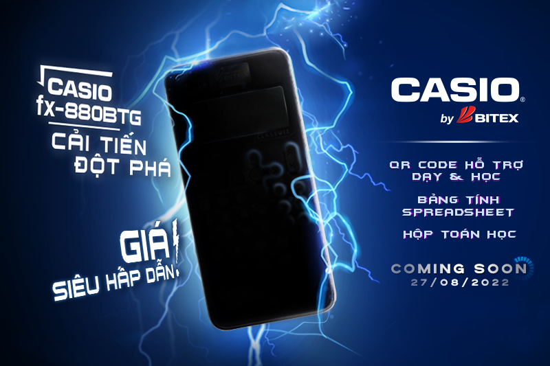 LỘ DIỆN SIÊU PHẨM ĐƯỢC MONG ĐỢI NHẤT NĂM 2022 - MÁY TÍNH CASIO FX-880 BTG