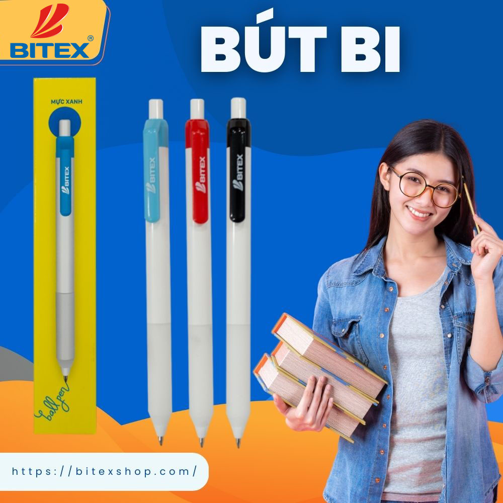 Sản phẩm bút bi là văn phòng phẩm của Bitex bán chạy nhất Quận 2