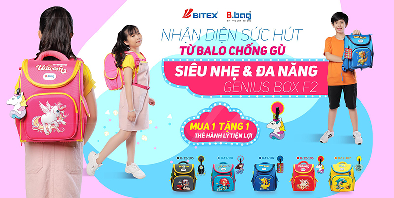 Balo chống gù B.bag – sự lựa chọn hoàn hảo để bảo vệ đôi vai con trẻ