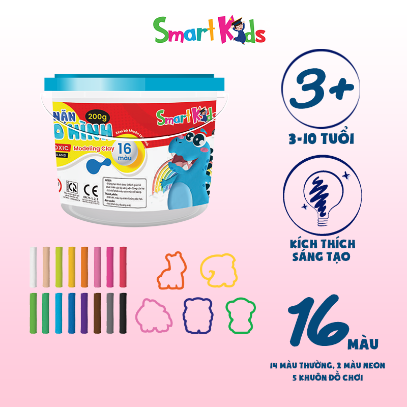 Đất nặn Smartkids thay áo mới: Sáng tạo cùng nhiều sắc màu hơn - Tiết kiệm hơn