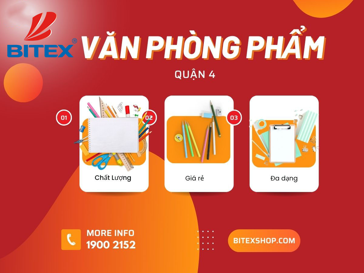 Thỏa mãn nhu cầu mua sắm văn phòng phẩm Quận 4 với giá cả phải chăng