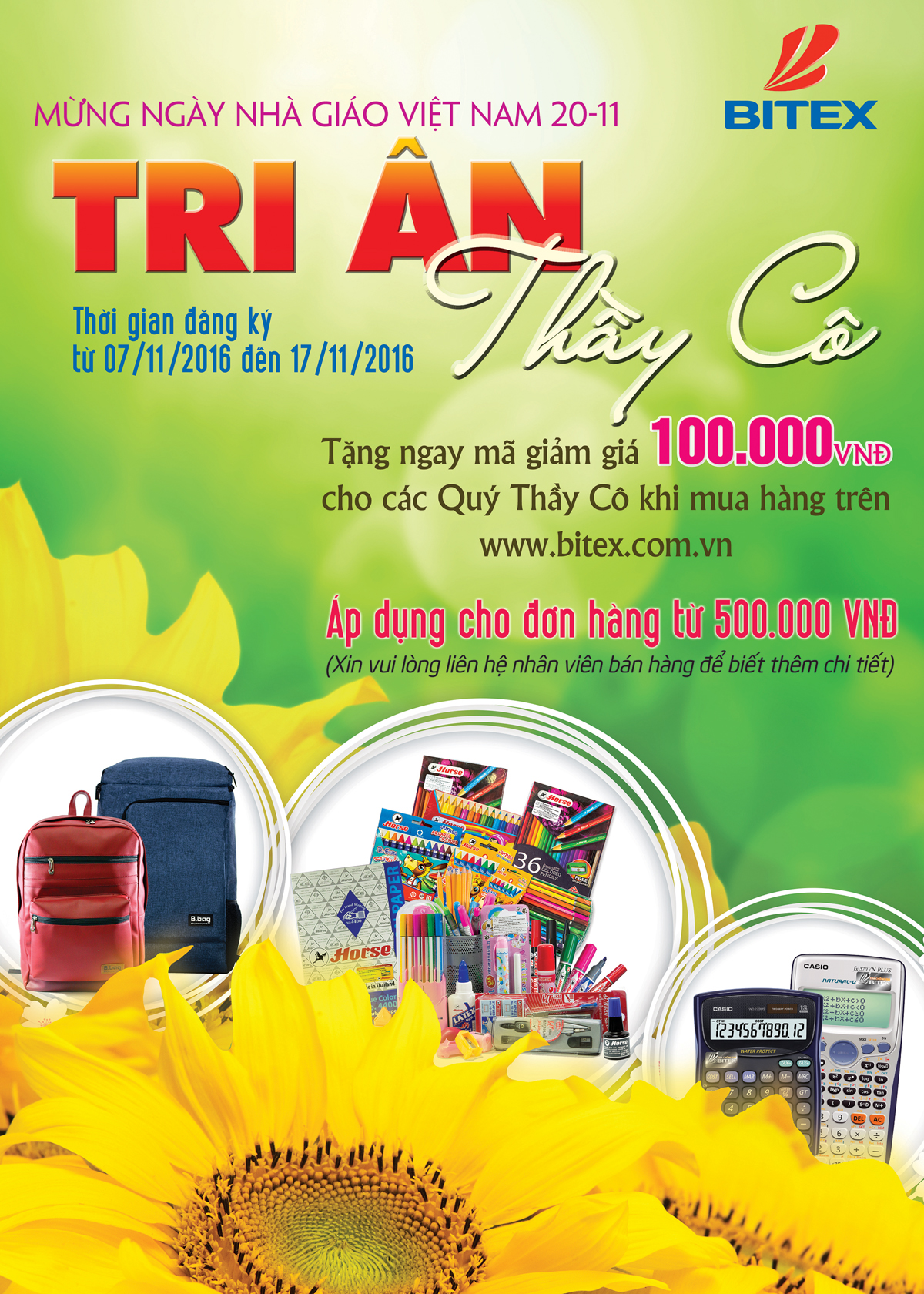 BITEX Tri ân thầy cô