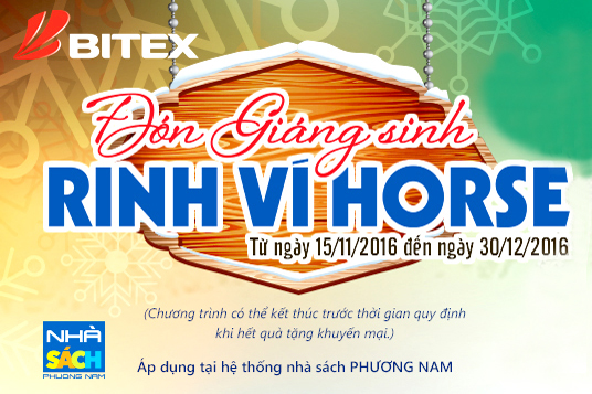 Chương trình đón giáng sinh rinh ví Horse tại hệ thống nhà sách Phương Nam