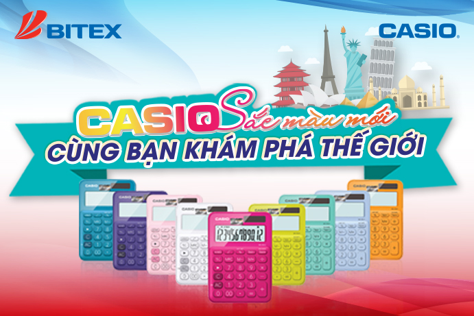Bạn đã sẵn sàng khám phá thế giới cùng BST Sắc màu mới từ CASIO? Khuyến mại HOT chỉ có trong tháng 12 này.