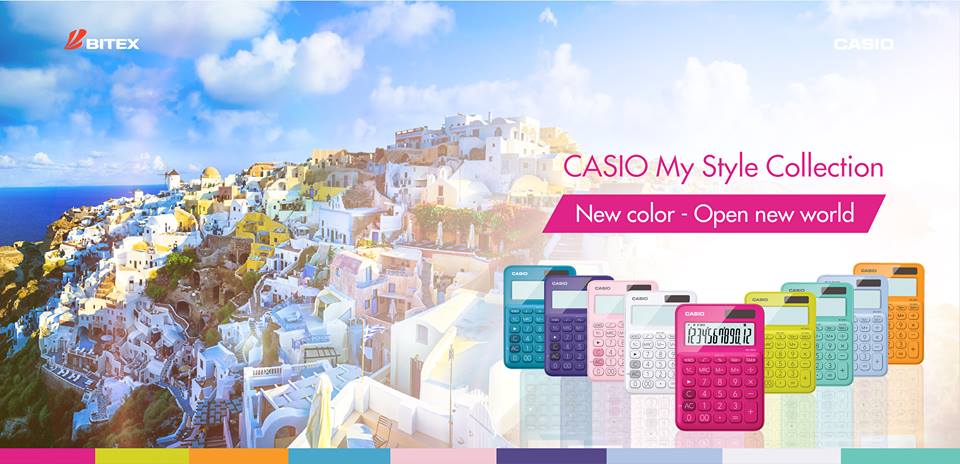 Máy tính sắc màu Casio
