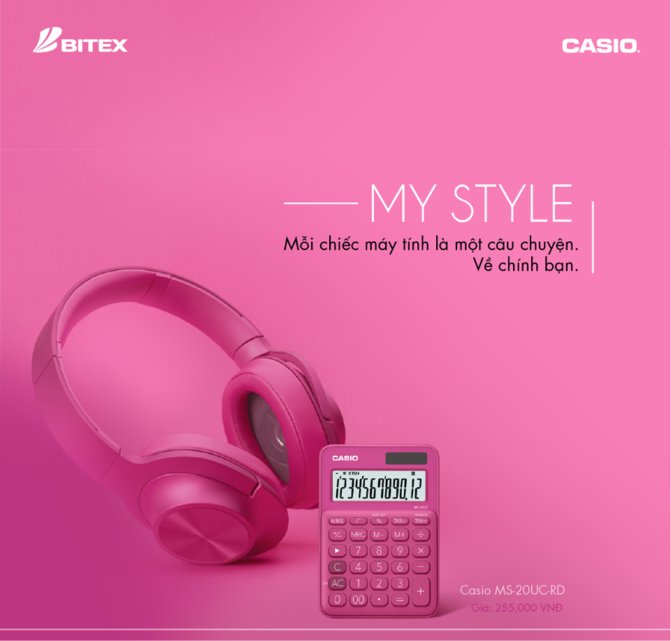 Máy tính sắc màu Casio
