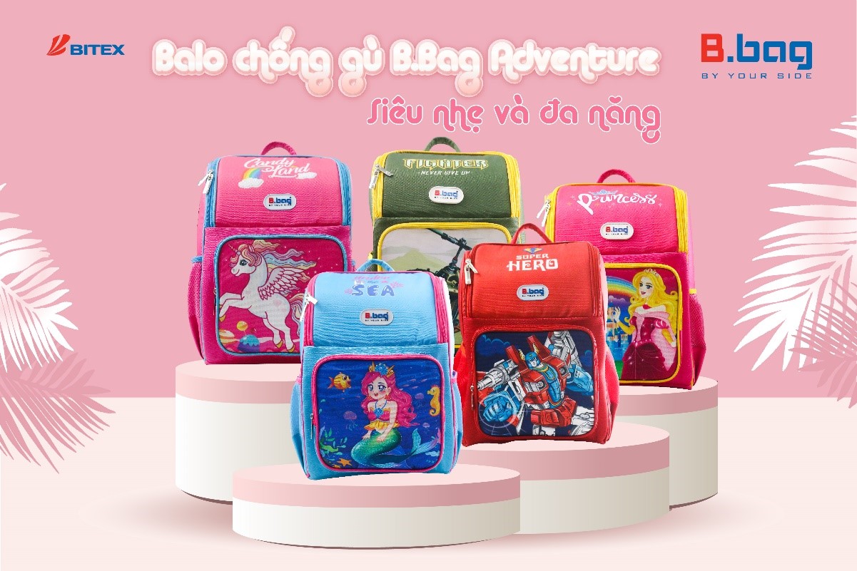 Sức thu hút đến từ sự khác biệt của ba lô chống gù lưng của B.bag