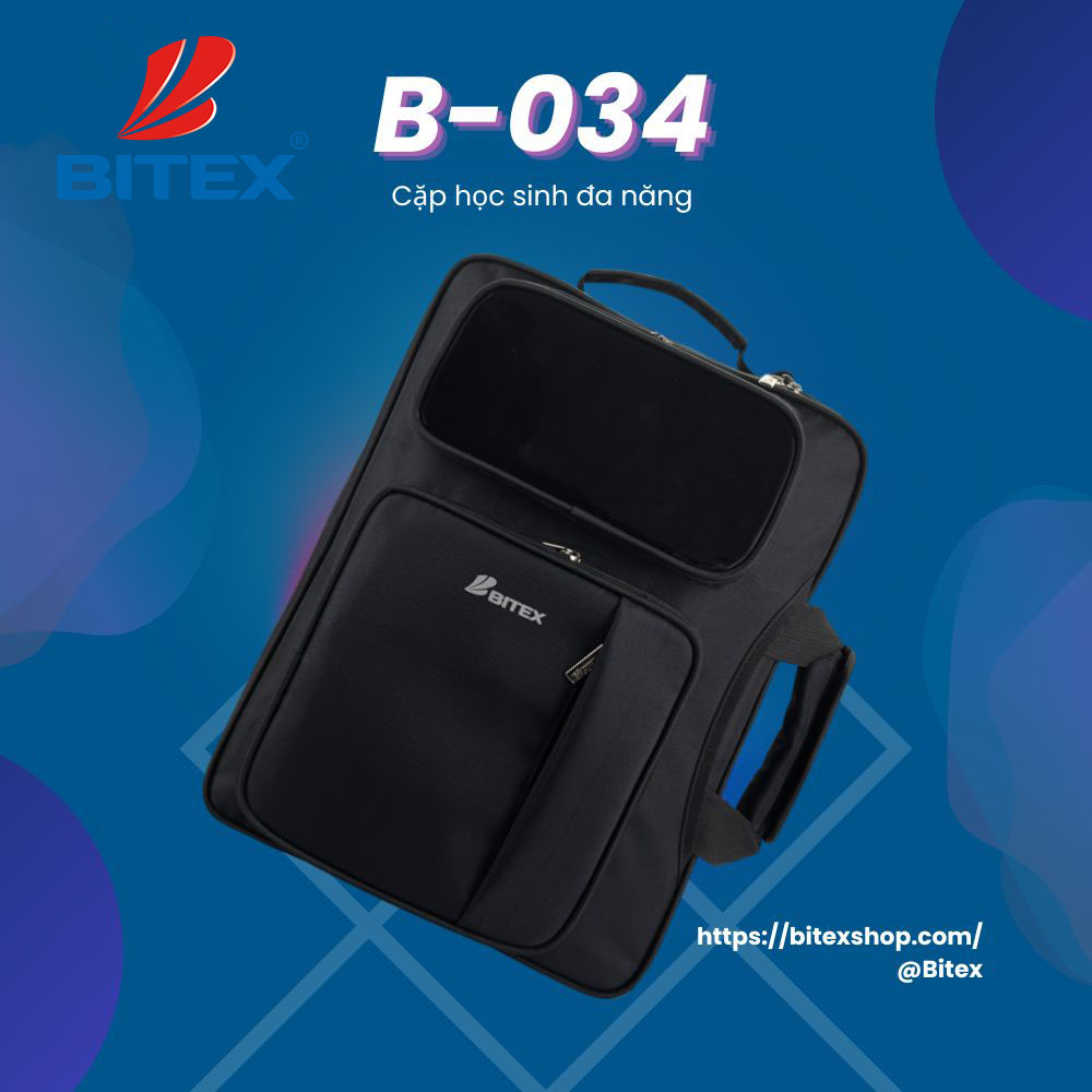 Cặp sách học thêm B-034 bền bỉ và chống thấm nước rất tốt