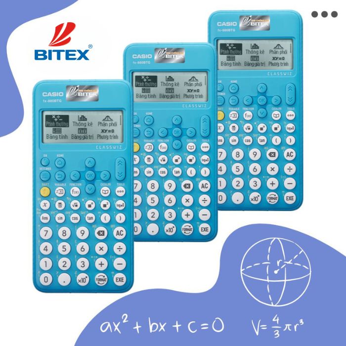 Máy tính Casio giá rẻ Casio Fx-880BTG màu xanh được ưa chuộng