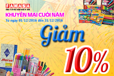 Ưu đãi 10% khi mua sản phẩm nhãn hiệu Horse và Nanmee