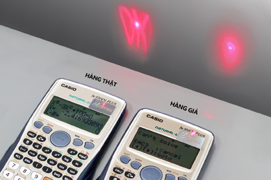 Nhận diện tem thông minh chống hàng giả máy tính Casio