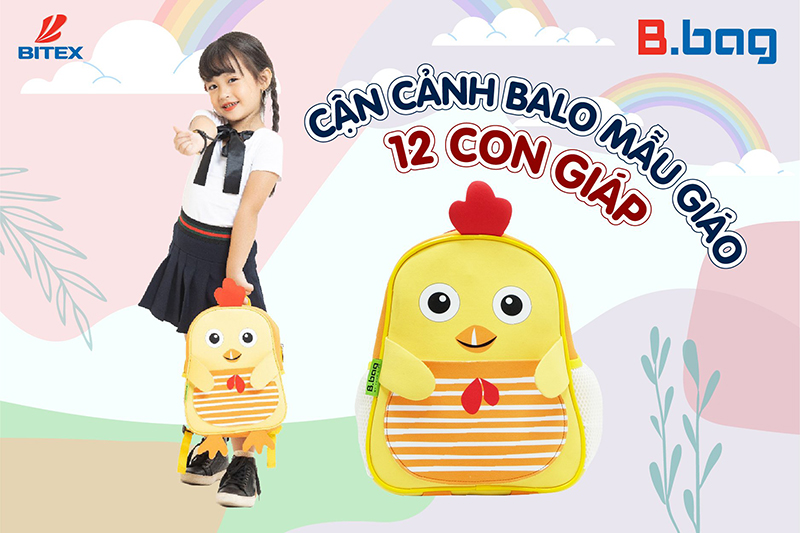 Có gì trong mẫu balo mẫu giáo B.bag 12 Con Giáp?