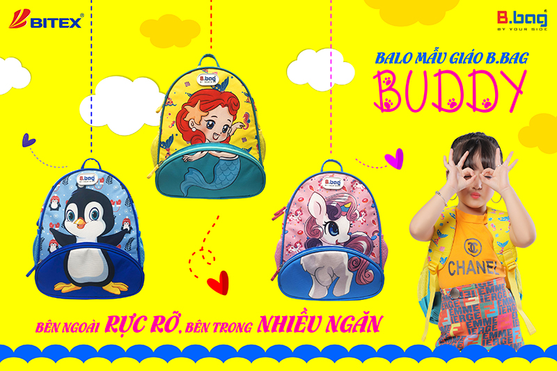 Vừa học vừa chơi với balo mẫu giáo B.bag
