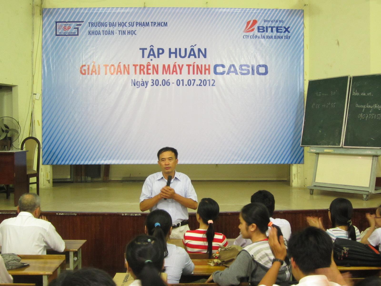 Tập huấn cho Sinh viên ĐHSP giải toán trên máy tính Casio