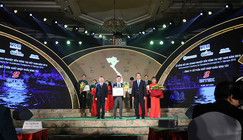 Công ty BITEX lọt vào Top 100 Doanh nghiệp phát triển bền vững 2019