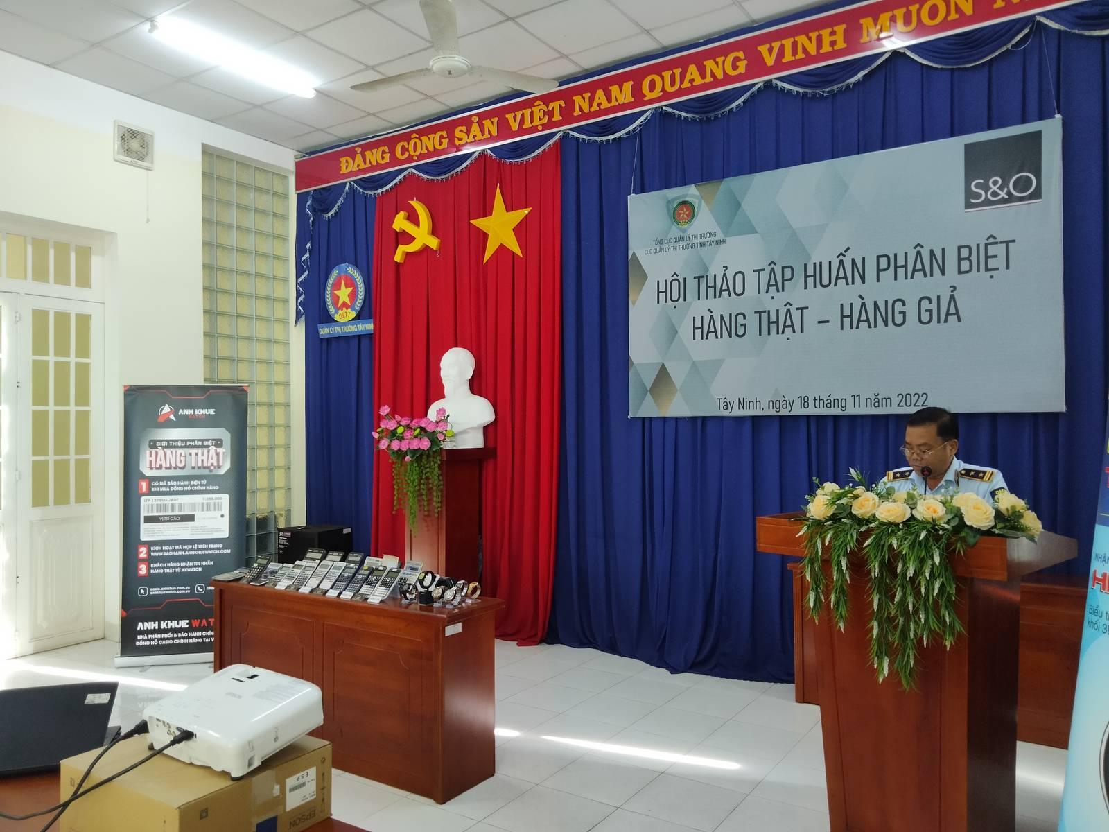 BITEX và Anh Khuê tham gia hội thảo Tập huấn phân biệt hàng thật - hàng giả - hàng xâm phạm bản quyền Sở hữu trí tuệ nhãn hàng Casio tại cục QLTT Tây Ninh